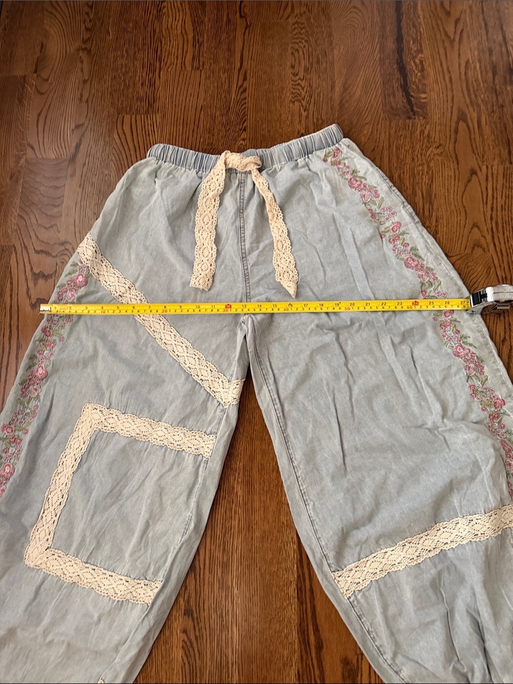 Pol chambray balloon pant jogger medium - Picture 9 of 12